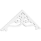 Ekena Millwork Pitch Finley Architectural Grade PVC Gable Pediment, 36"W x 6"H x 1"P (4/12) GPP036X006X100FIN - alternate 1